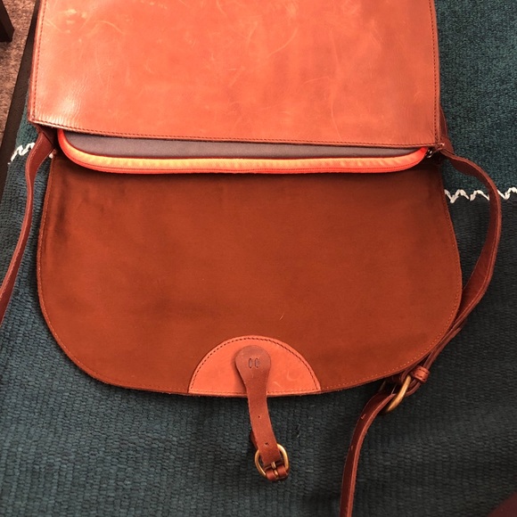 Brown Leather J Crew Saddlebag - Picture 8 of 10